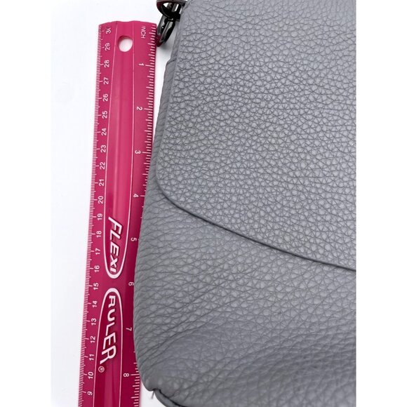 Rebecca Minkoff Shoulder Bag Purse Darren Blue-Gray Pebbled Leather Studs Women - Picture 13 of 16